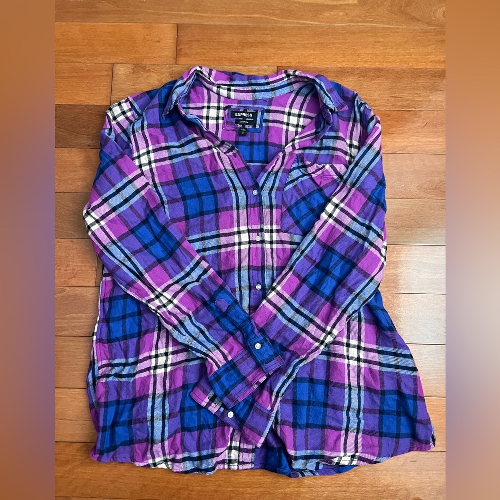 Plaid Express Button Down